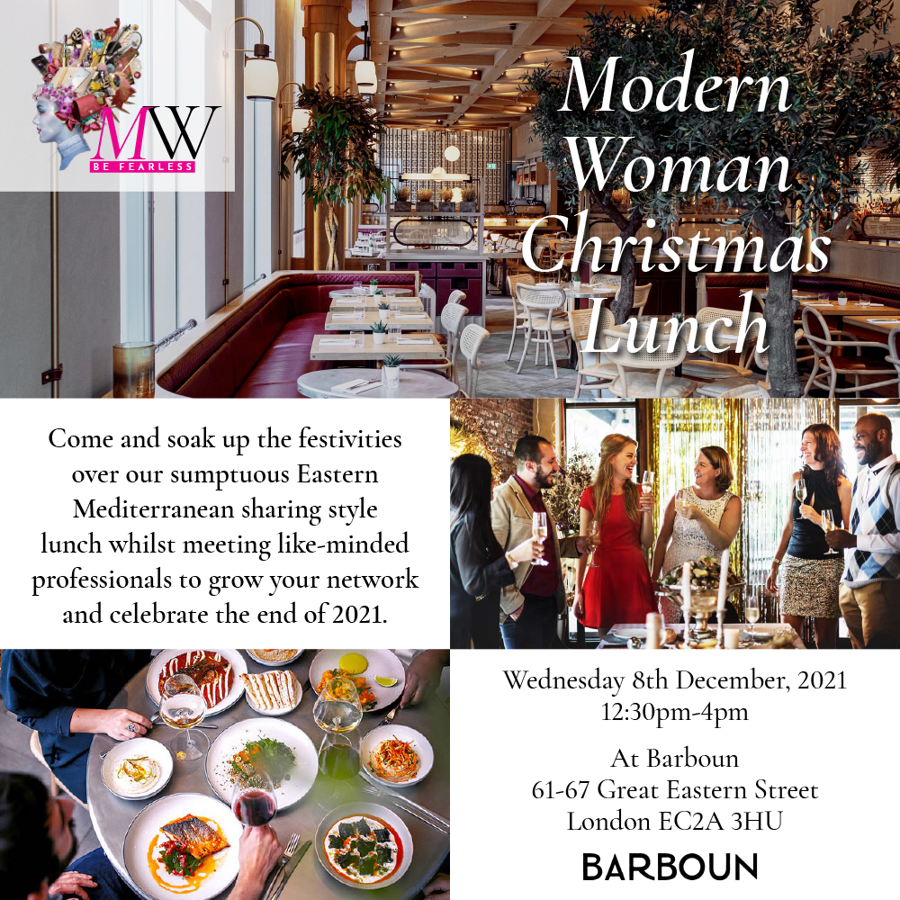 Modern Woman Christmas Lunch London